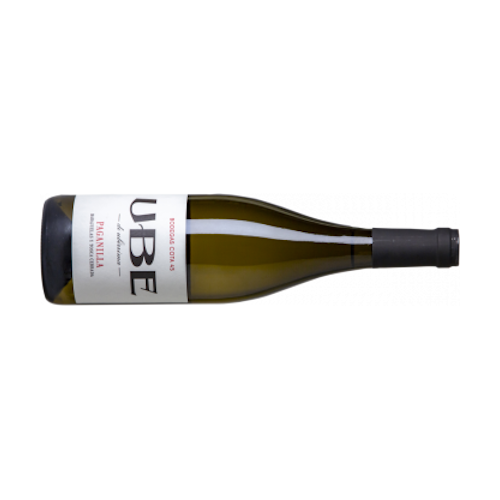 UBE Paganilla 2018 Weißwein Jerez liegende Flasche