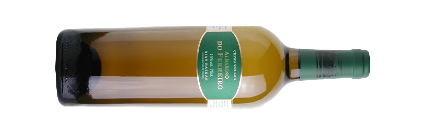 Albariño Do Ferreiro Cepas Vellas 2013 Weißwein Rias Baixas liegende Flasche