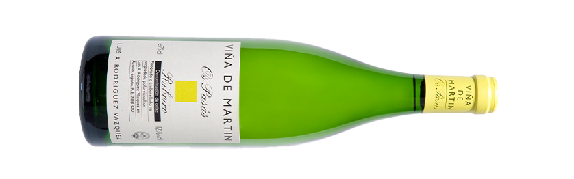 Viña de Martin Os Pasas 2016 Weißwein Ribeiro liegende Flasche
