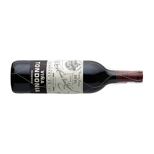 Viña Tondonia Tinto Reserva 2007 Rotwein Rioja liegende Flasche