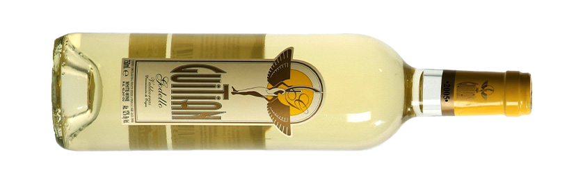 Guitian Joven 2019 Weißwein Valdeorras liegende Flasche