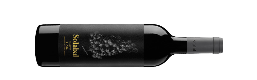 Solabal Reserva 2016 Rotwein Rioja liegende Flasche