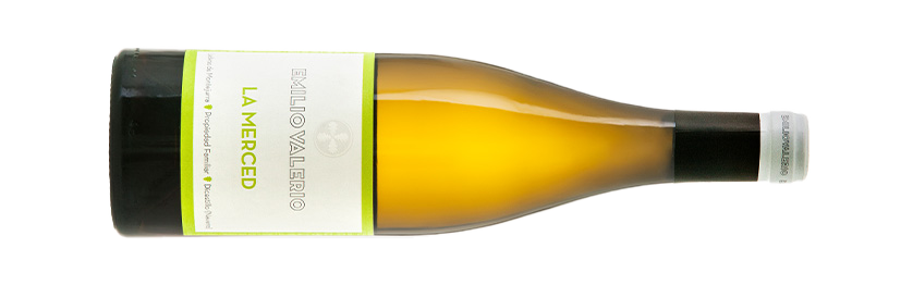 Emilio Valerio - La Merced 2015 Weißwein Navarra liegende Flasche