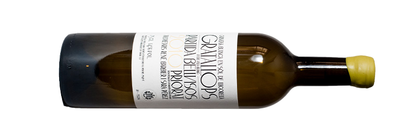 Gratallops Partida Bellvisos Blanc 2014 Weißwein Priorat liegende Flasche