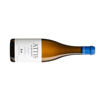 Attis 2018 Magnum Weißwein Rias Baixas liegende Flasche