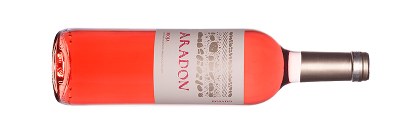 Aradon Rosado 2019 Rose Rioja liegende Flasche
