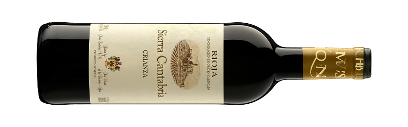 Sierra Cantabria Crianza 2016 Rotwein Rioja liegende Flasche