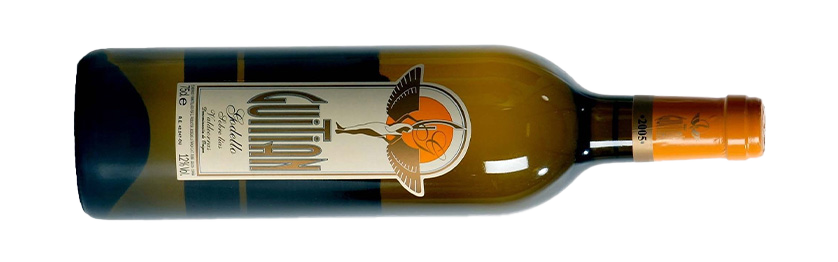 Guitian Sobre Lias 2015 Weißwein Valdeorras liegende Flasche